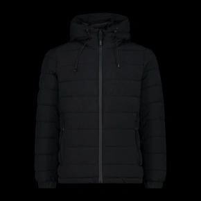 Kurtka zimowa męska CMP sportowa z kapturem ocieplana czarna (34K0167/U901)