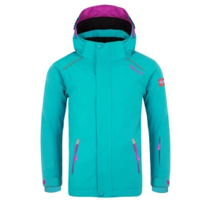Kurtka zimowa dziecięca Trollkids Kids Holmenkollen Snow Jacket Pro z kapturem turkusowa (913-125) Kurtka zimowa dziecięca Trollkids Kids Holmenkollen Snow Jacket Pro z kapturem turkusowa (913-125)