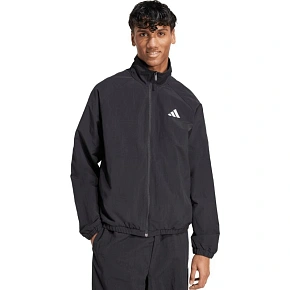Kurtka męska adidas Essential Small Logo Windbreaker czarna JM1772 pánské Kurtka męska adidas Essential Small Logo Windbreaker czarna JM1772 pánské