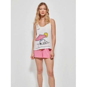 Piżama damska Snoopy 2/20163S różowa - Gisela