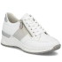 Półbuty damskie sneakersy na zamek białe Rieker N4322-80