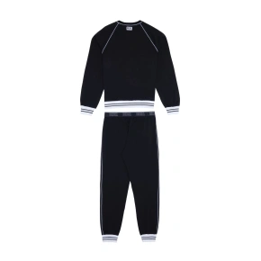 Piżama męska A03892 - 0PCAF czarny z białym - Diesel