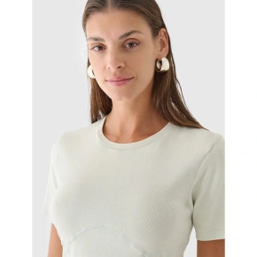 Crop top slim gładki damski 4F 4FRAW24TTSHF2581-47S Crop top slim gładki damski 4F 4FRAW24TTSHF2581-47S