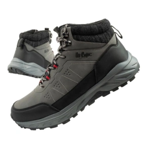Lee Cooper buty sportowe męskie zimowe trekkingowe ocieplane za kostkę szare