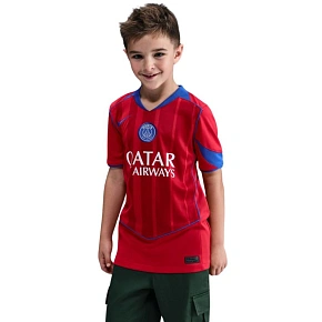 Koszulka dziecięca Nike PSG Stadium 2025/26 czerwony HM4126 680