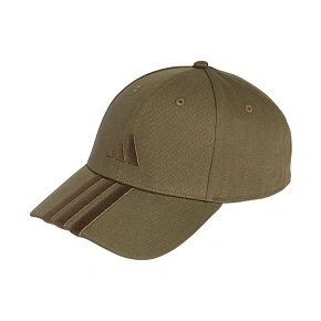 Czapka z daszkiem adidas 3-Stripes New Logo Baseball oliwkowa KE5878