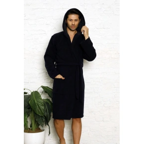 Szlafrok męski 1011 tm. niebieski - CoCoon