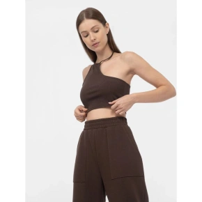 Crop top asymetryczny na jedno ramię damski 4F Crop top asymetryczny na jedno ramię damski 4F