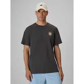 T-shirt regular z nadrukiem męski 4F 4FRSS26TTSHM4293-22S
