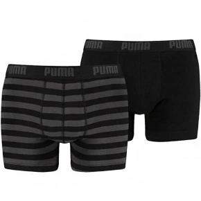 Bokserki męskie Stripe 1515 2Pack 591015001 200 Black/grey - Puma