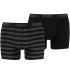 Bokserki męskie Stripe 1515 2Pack 591015001 200 Black/grey - Puma