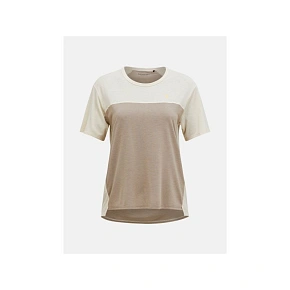 Koszulka PEAK PERFORMANCE W Trail Wool Blend SS beżowy Koszulka PEAK PERFORMANCE W Trail Wool Blend SS beżowy