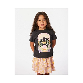 Koszulka RIP CURL Rainbow Tropics Art Tee - Girl czarny Koszulka RIP CURL Rainbow Tropics Art Tee - Girl czarny