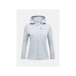 Bluza damska PEAK PERFORMANCE W Trail Polartec Power Grid Zip Hood kolor szary Bluza damska PEAK PERFORMANCE W Trail Polartec Power Grid Zip Hood kolor szary