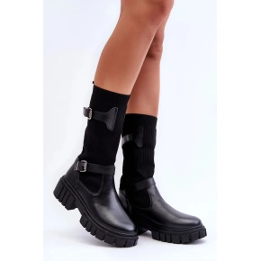 Botki damskie 55-80 czarne - Stawiaj kroki w dobrym stylu