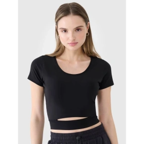 T-shirt crop top gładki damski 4F 4FRSS25TTSHF2695-20S T-shirt crop top gładki damski 4F 4FRSS25TTSHF2695-20S