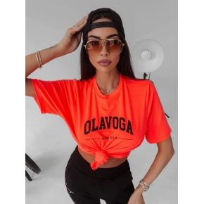 T-shirt damski 277114 koralowy - Ola Voga