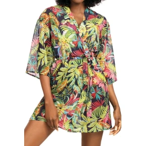 Pareo damskie 11 D80SZ- 1 - kwiatowy nadruk - Self