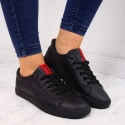 Skórzane sneakersy damskie W DD274687 - Big Star