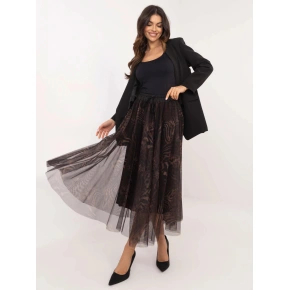 Spódnica DHJ SD 19981 6.25 brązowo-czarna - FPrice