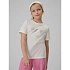 T-shirt regular z nadrukiem dziewczęcy 4F 4FJRSS26TTSHF3455-11S dětské