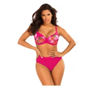 Damski dwuczęściowy strój kąpielowy Bali 7 S940BL7-1 ciemny.różowy - Self