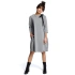 Sukienka damska Plus Size B070 Szara - BEwear
