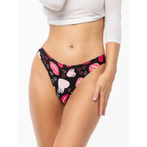 Dámské tanga Kiss Me Simple String Černá mix - Julimex