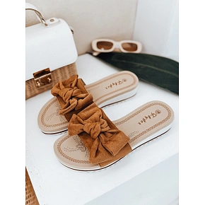 Dámské žabky ZY0996 camel - FashionStreet