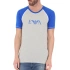 T-shirt męski 110811 0P529 00048 szaroniebieski - Emporio Armani