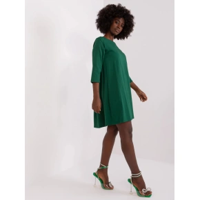 Sukienka damska RV SK 7321.70 ciemnozielony - Rue Paris