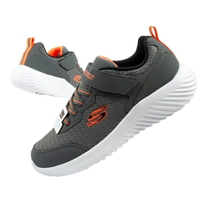 Skechers buty dziecięce sportowe Bounder na rzep lekkie modne szare Skechers buty dziecięce sportowe Bounder na rzep lekkie modne szare