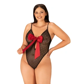 Eleganckie body Tienesy teddy 2XL/3XL - Obsessive