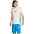 Koszulka męska adidas Essentials 3 Stripes kremowa KC0888 pánské