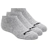 Skechers 3pk Unisex Non Terry No Show S114041-020 Szare 39-42