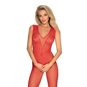 Gorące body N112 bodystocking czerwone - Obsessive