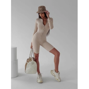 Kombinezon damski 277789 beżowy - Ola Voga