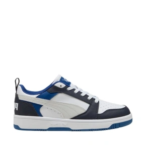 Buty dla dzieci Puma Rebound V6 Lo Mid biało-niebieskie 393833 28
