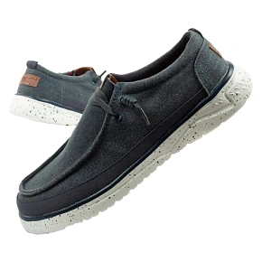 Wrangler buty męskie półbuty mokasyny Makena Stone niebieskie modne granatowe Wrangler buty męskie półbuty mokasyny Makena Stone niebieskie modne granatowe