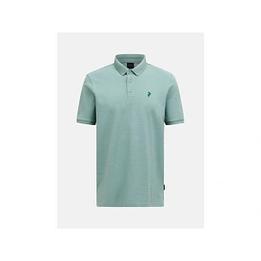 Koszulka męska PEAK PERFORMANCE M Classic Cotton Polo kolor zielony pánské Koszulka męska PEAK PERFORMANCE M Classic Cotton Polo kolor zielony pánské