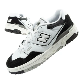 New Balance 550 buty sportowe młodzieżowe sneakersy skórzane modne czarne białe dětské