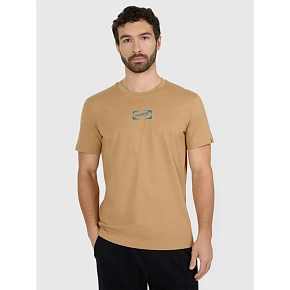 T-shirt regular z nadrukiem męski 4F 4FRAW25TTSHM3377-83S pánské