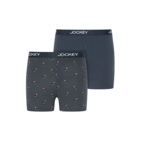 Szorty męskie 2Pack 305500 B90 tm. niebieski z nadrukiem - Jockey