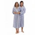 Szlafrok unisex Tampa DUO 3959 5251 jasnoniebieski z niebieskim - Vestis