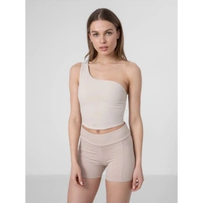 Crop top do jogi na jedno ramię damski 4F H4Z22-TSD033 Crop top do jogi na jedno ramię damski 4F H4Z22-TSD033