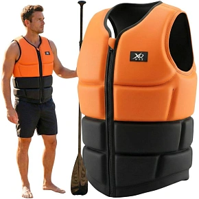 KAMIZELKA NEOPRENOWA ASEKURACYJNA SUP XQMAX R.M ORANGE/ BLACK