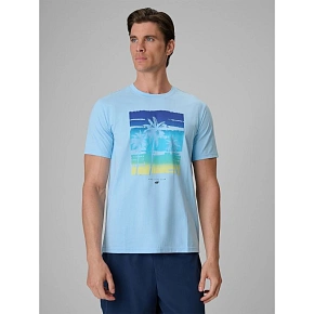 T-shirt regular z nadrukiem męski 4F 4FRSS26TTSHM4291-34S T-shirt regular z nadrukiem męski 4F 4FRSS26TTSHM4291-34S