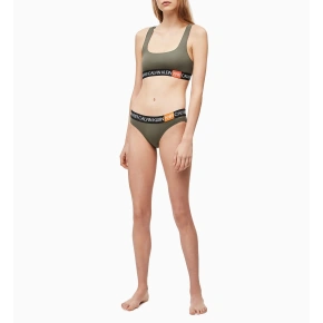 Biustonosz sportowy QF5577E-7GV khaki - Calvin Klein