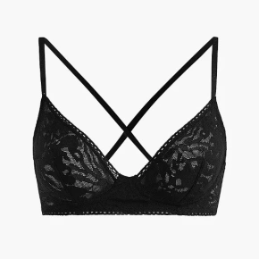 Biustonosz bralette damski QF6935E UB1 czarny - Calvin Klein