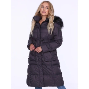 Płaszcz damski BLH220027FXR ciemnoszary -. PERSO